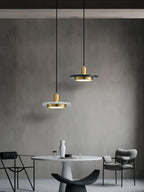 Solara Suspension en Marbre Double Cercle Moderne - Neutralighting