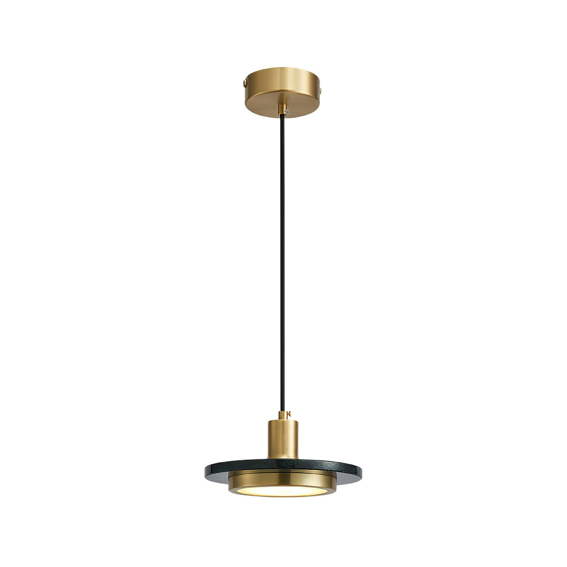Solara Suspension en Marbre Double Cercle Moderne - Neutralighting