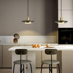 Solara Suspension en Marbre Double Cercle Moderne - Neutralighting