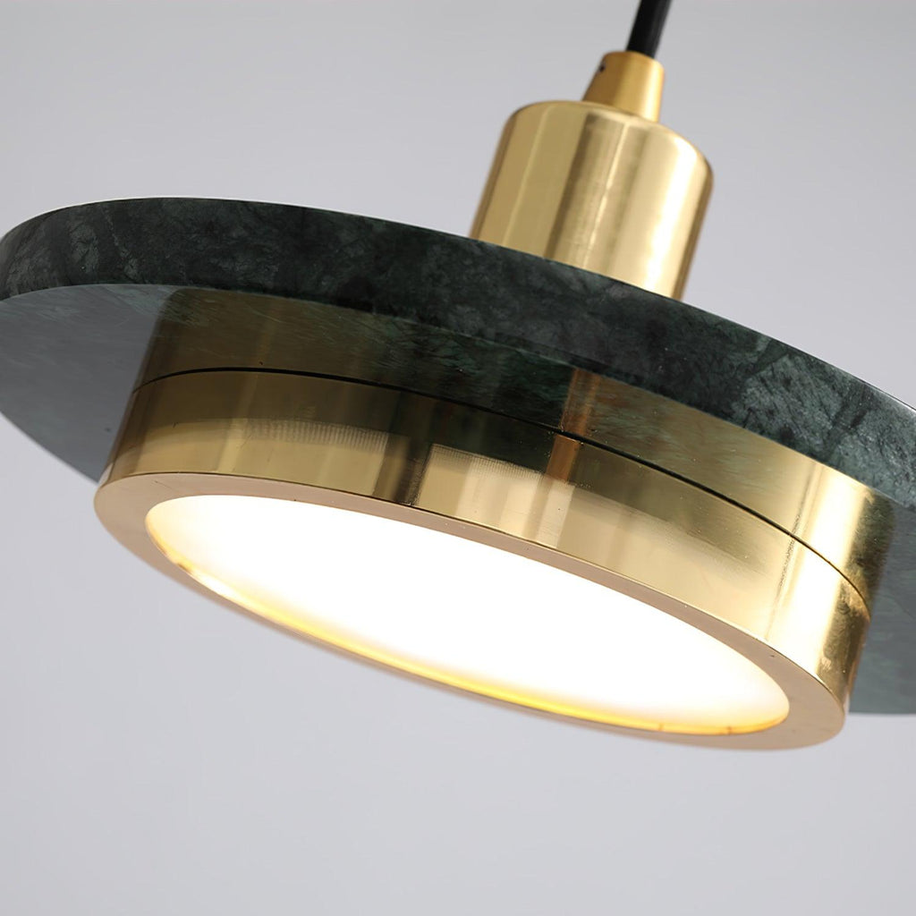 Solara Suspension en Marbre Double Cercle Moderne - Neutralighting