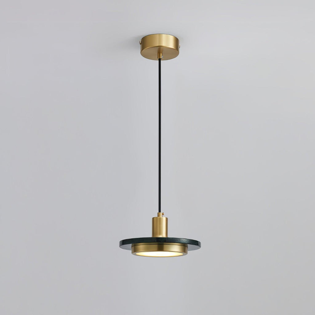 Solara Suspension en Marbre Double Cercle Moderne - Neutralighting