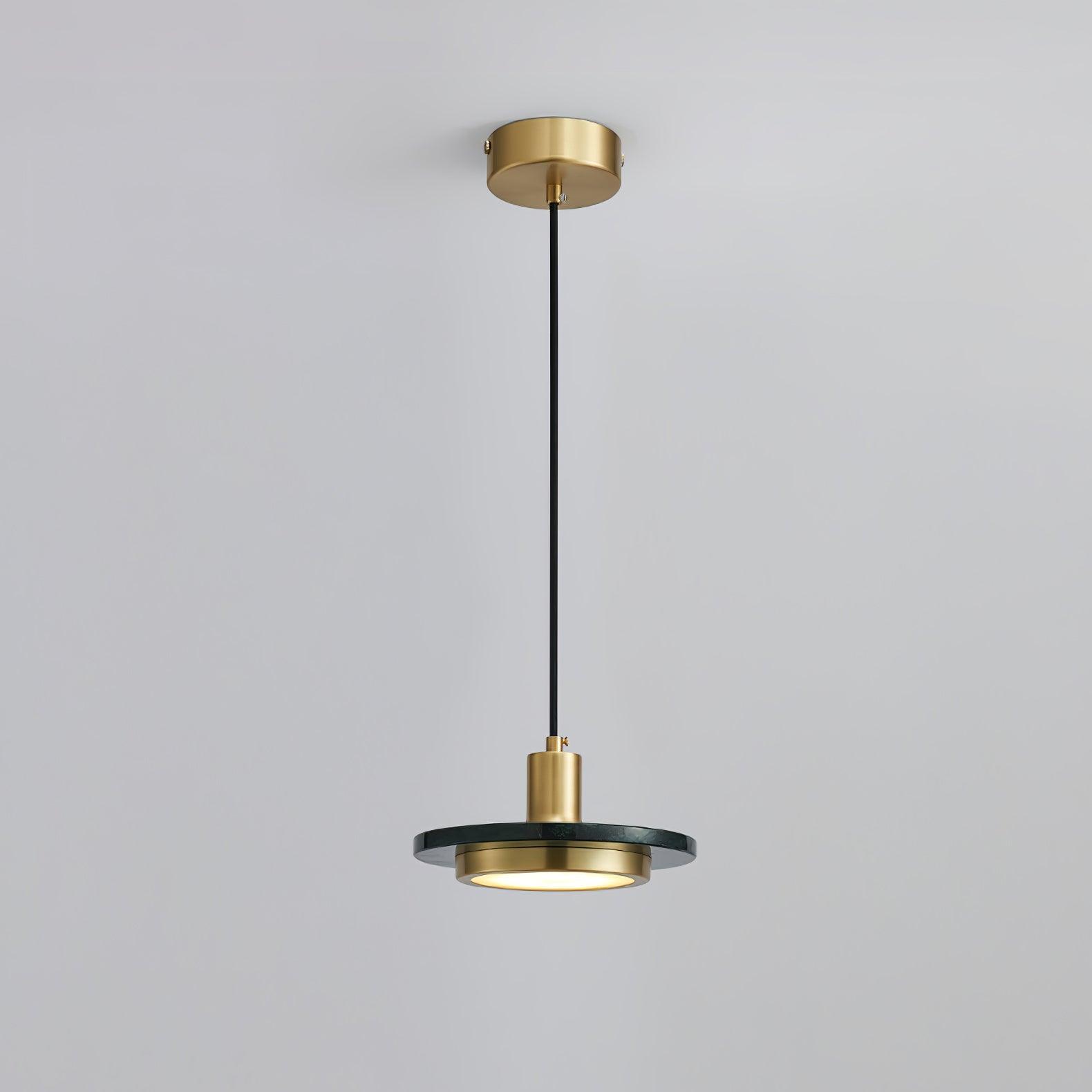Solara Suspension en Marbre Double Cercle Moderne - Neutralighting
