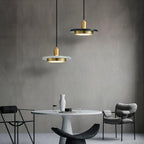 Solara Suspension en Marbre Double Cercle Moderne - Neutralighting