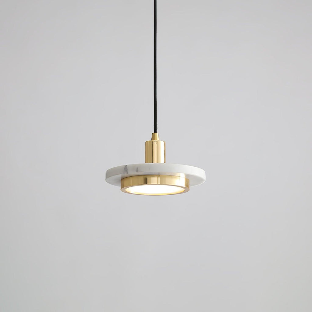 Solara Suspension en Marbre Double Cercle Moderne - Neutralighting
