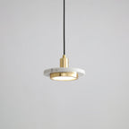 Solara Suspension en Marbre Double Cercle Moderne - Neutralighting