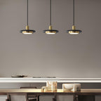 Solara Suspension en Marbre Double Cercle Moderne - Neutralighting
