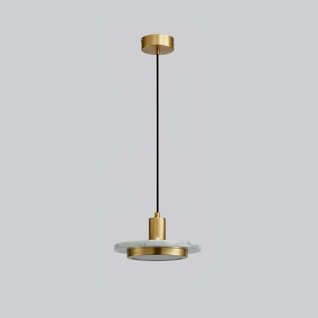 Solara Suspension en Marbre Double Cercle Moderne - Neutralighting