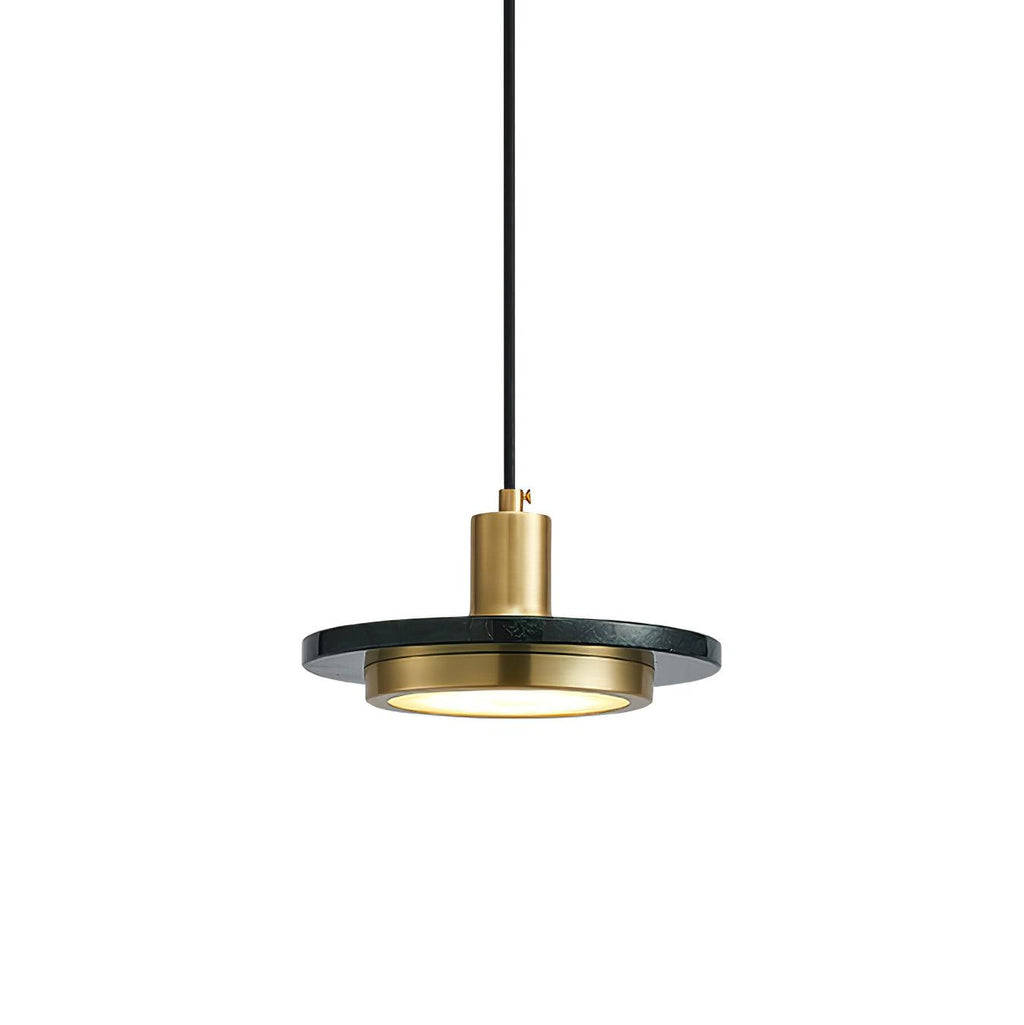 Solara Suspension en Marbre Double Cercle Moderne - Neutralighting