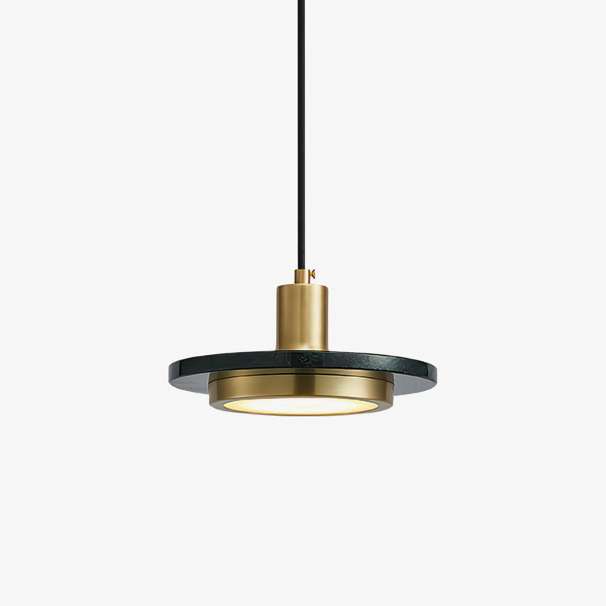 Solara Suspension en Marbre Double Cercle Moderne - Neutralighting