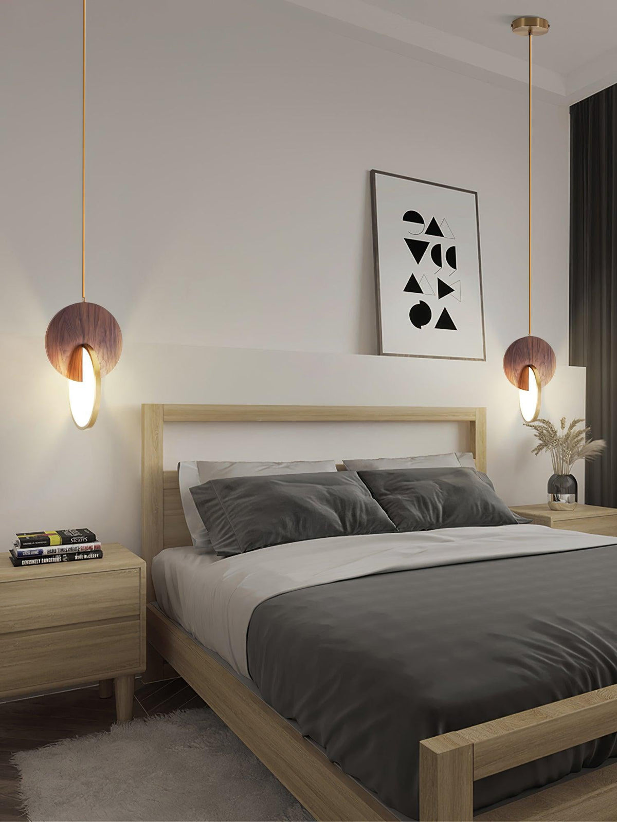 Lysola Suspension en anneau de bois - Neutralighting