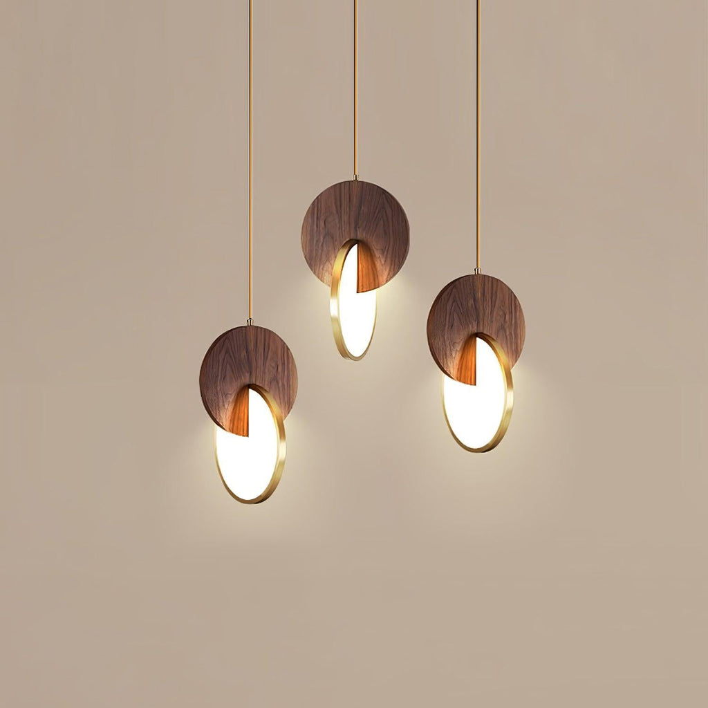 Lysola Suspension en anneau de bois - Neutralighting