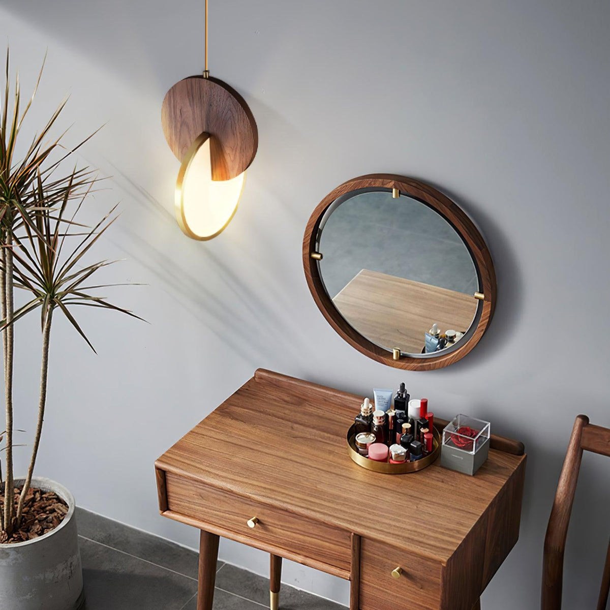 Lysola Suspension en anneau de bois - Neutralighting