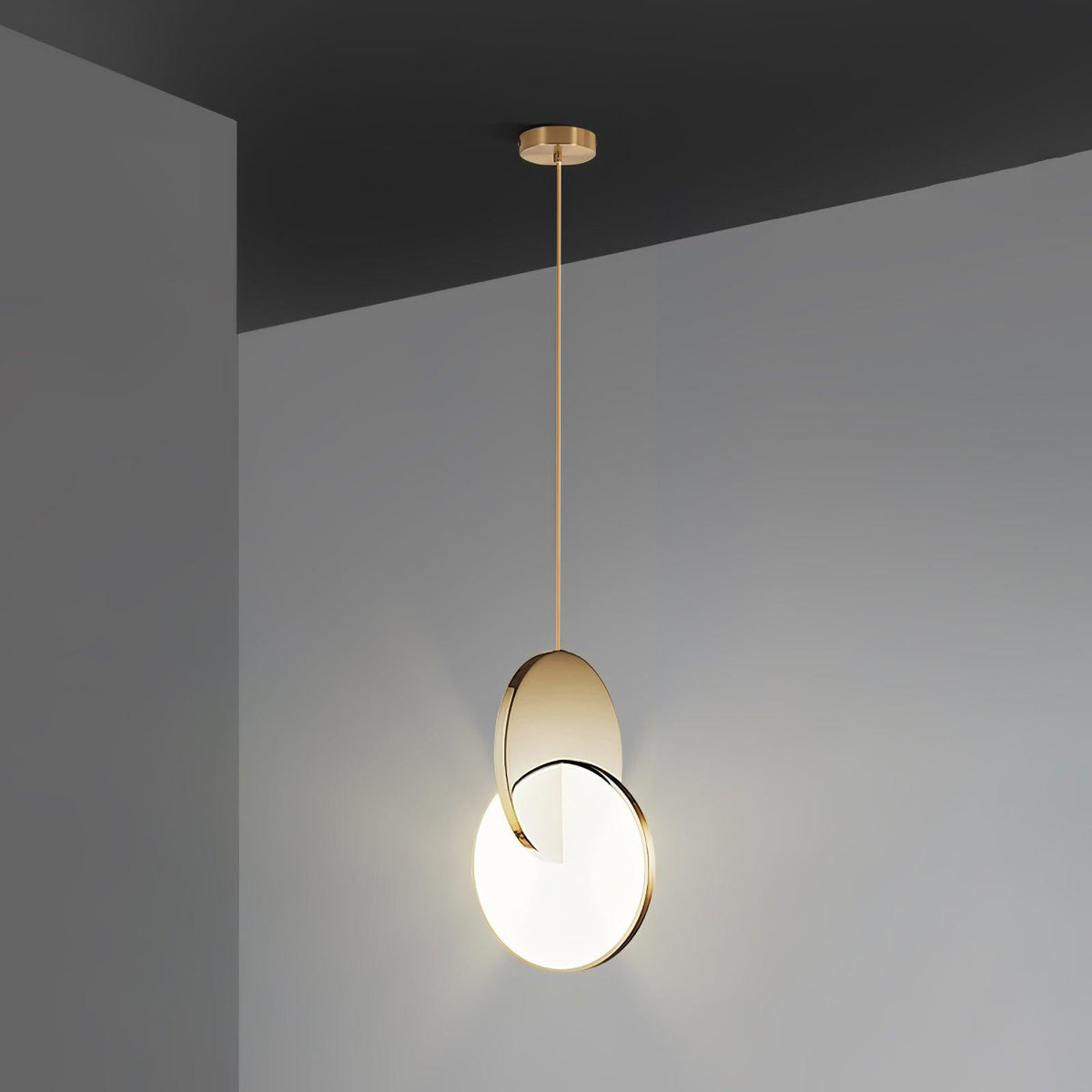 Lysola Suspension en anneau de bois - Neutralighting