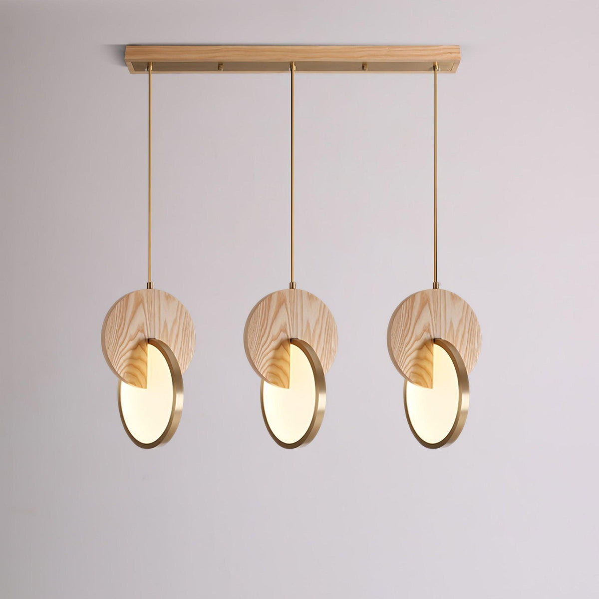 Lysola Suspension en anneau de bois - Neutralighting