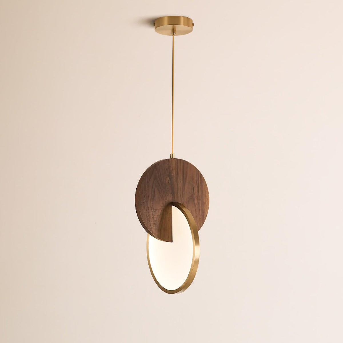 Lysola Suspension en anneau de bois - Neutralighting