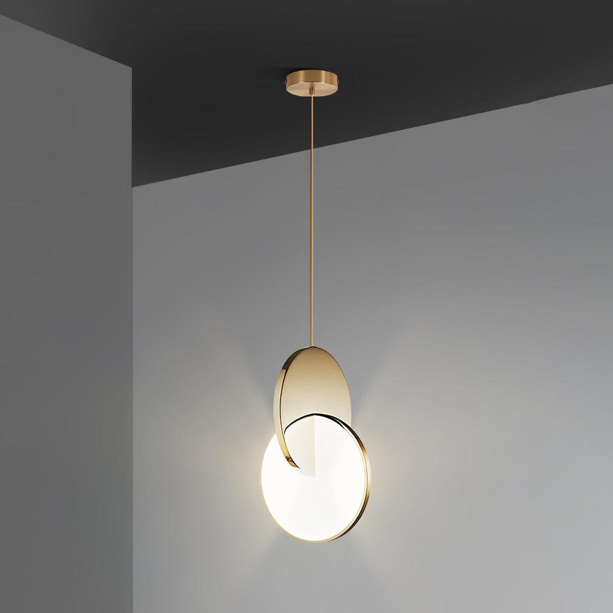 Lysola Suspension en anneau de bois - Neutralighting