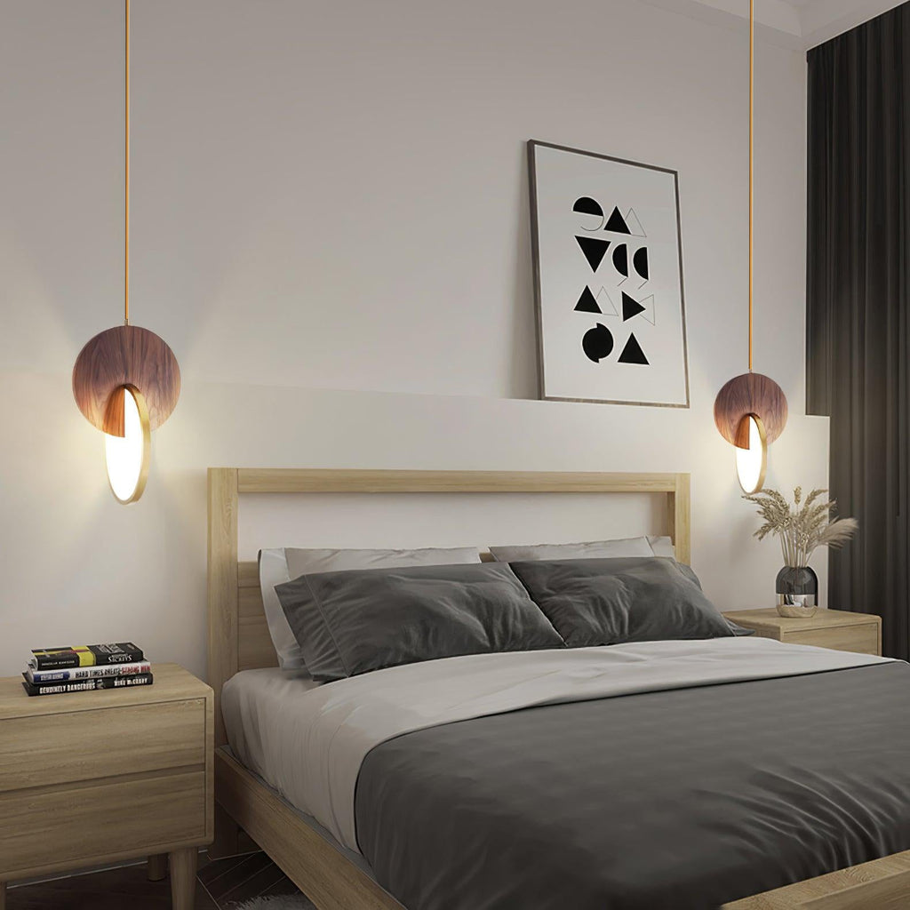 Lysola Suspension en anneau de bois - Neutralighting