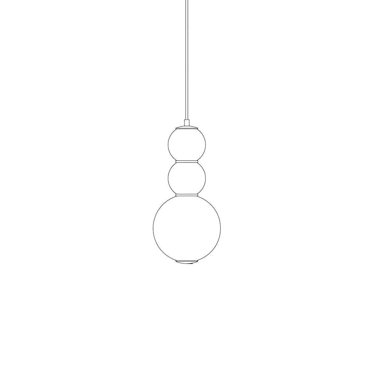 Frankie Suspension en Verre Minimaliste - Neutralighting
