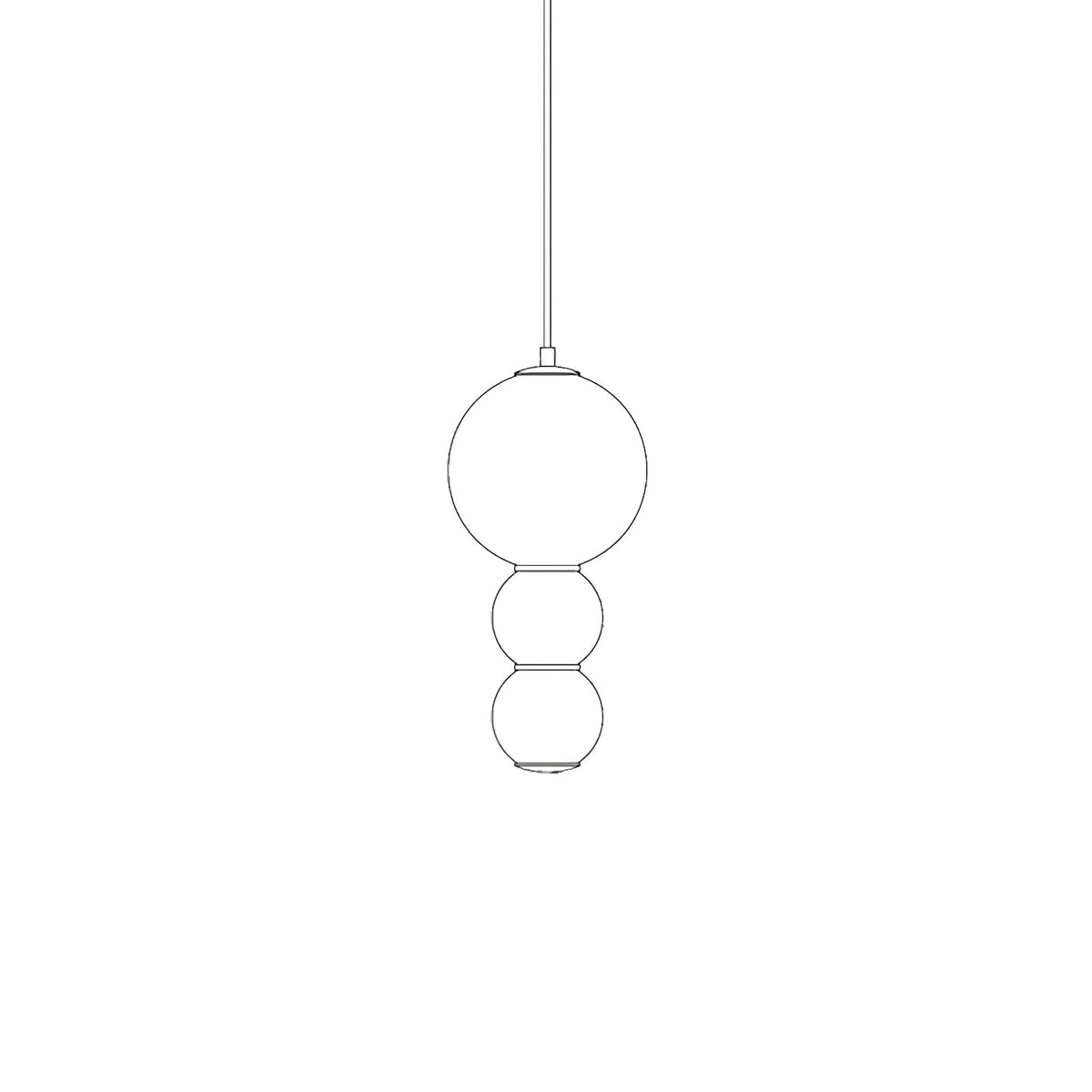 Frankie Suspension en Verre Minimaliste - Neutralighting