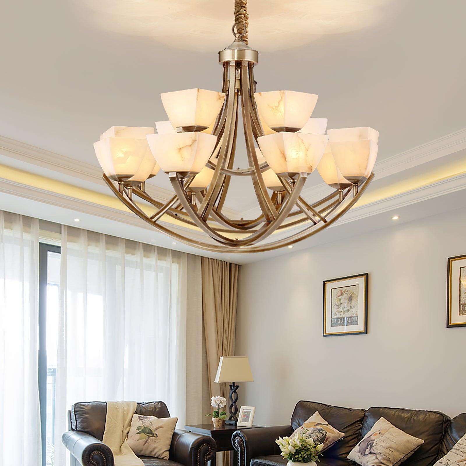 Crown Lustre Classique en Laiton - Neutralighting