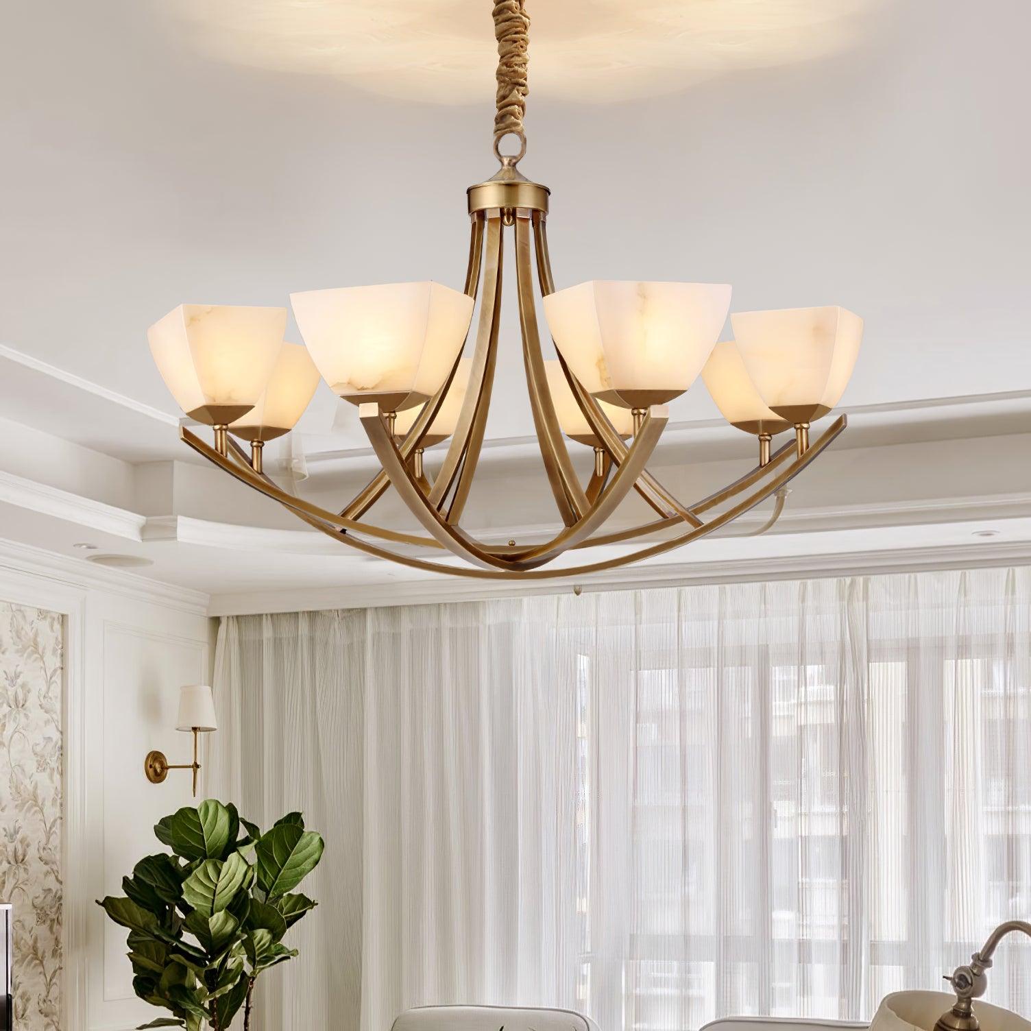 Crown Lustre Classique en Laiton - Neutralighting