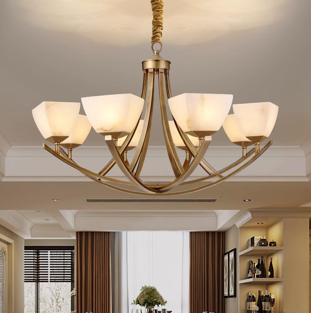 Crown Lustre Classique en Laiton - Neutralighting
