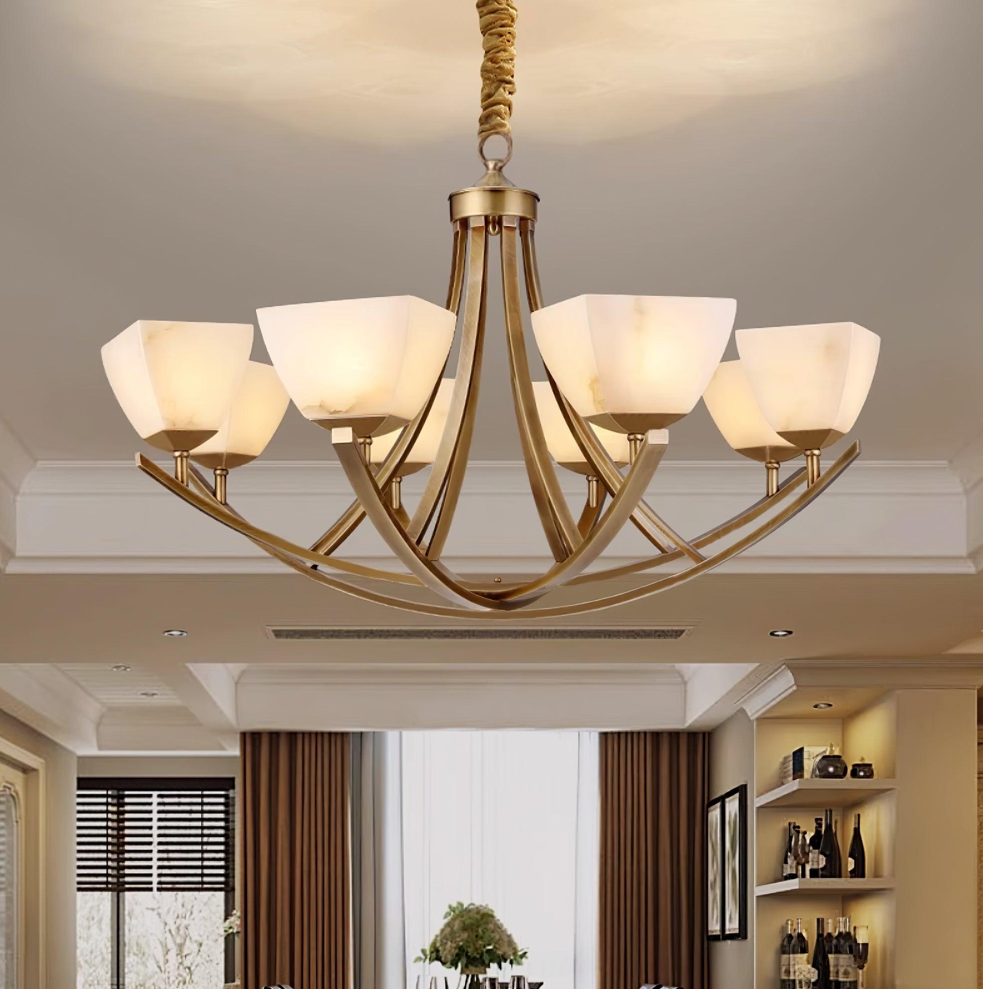 Crown Lustre Classique en Laiton - Neutralighting