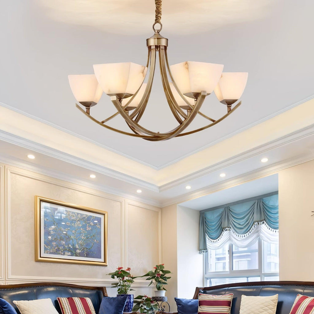 Crown Lustre Classique en Laiton - Neutralighting