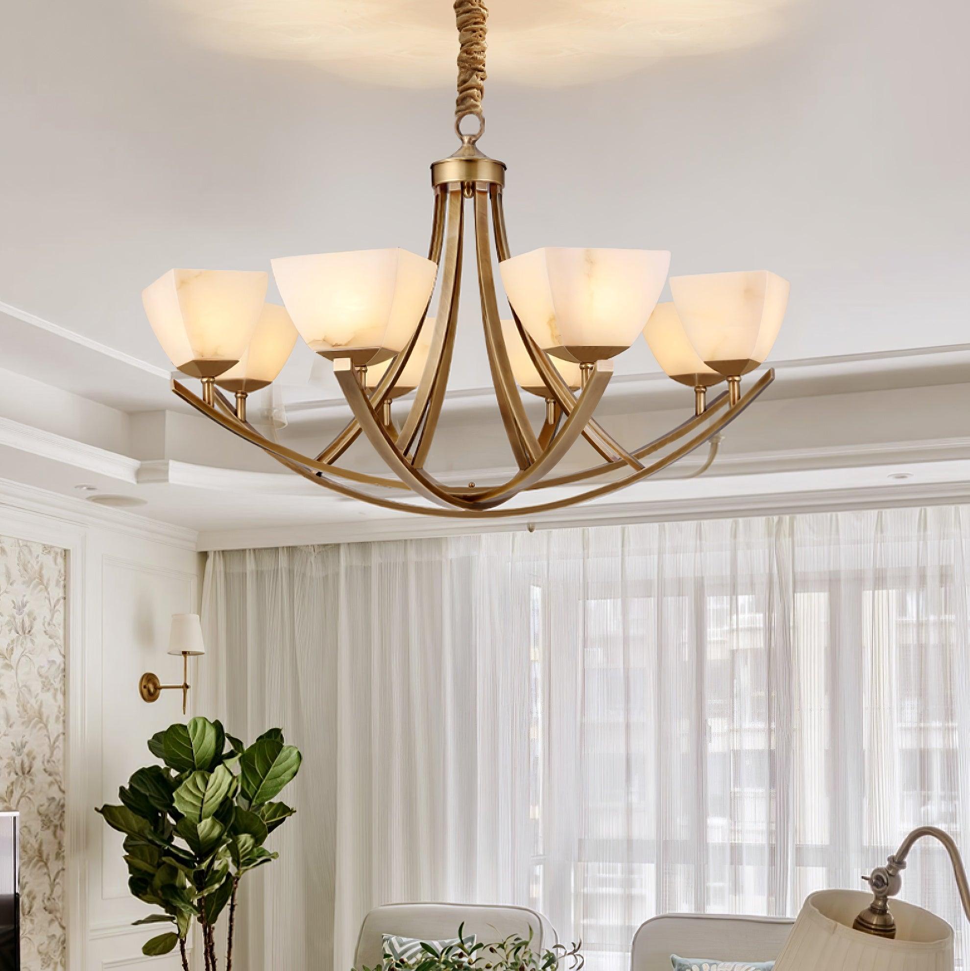 Crown Lustre Classique en Laiton - Neutralighting
