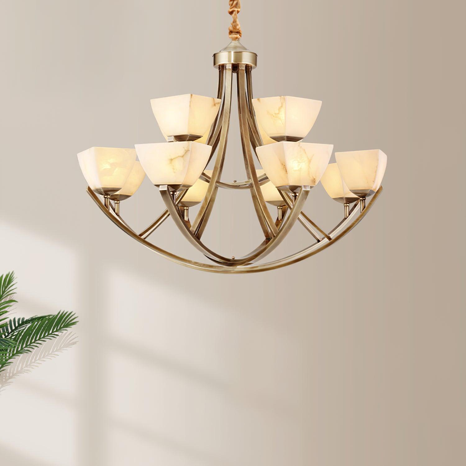 Crown Lustre Classique en Laiton - Neutralighting