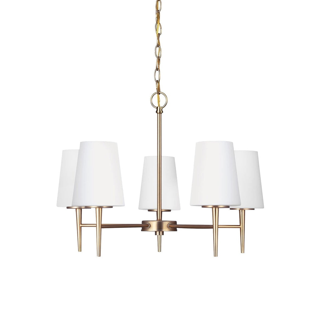Gaze Chandelier Laiton Verre Élégance Vintage Salon - Neutralighting