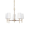 Gaze Chandelier Laiton Verre Élégance Vintage Salon - Neutralighting