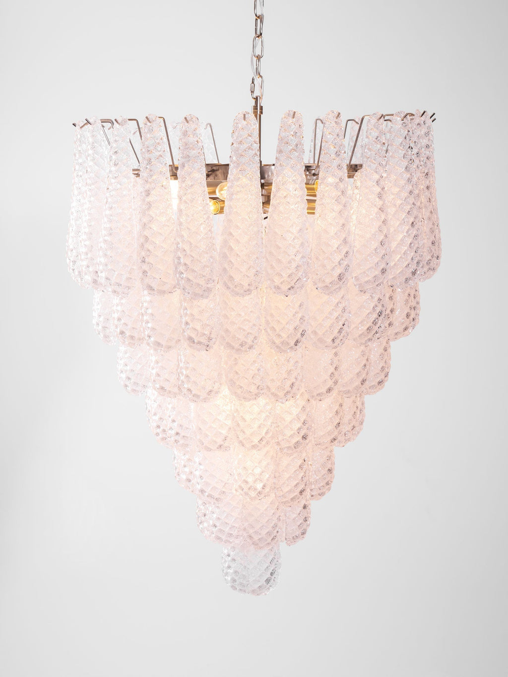 Aurora Chandelier Gouttes Transparentes en Verre de Murano. - Neutralighting