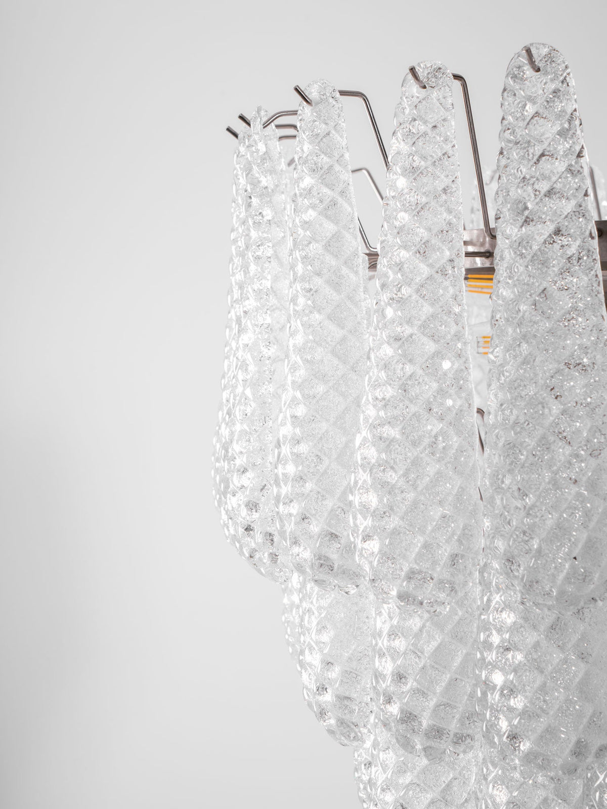 Aurora Chandelier Gouttes Transparentes en Verre de Murano. - Neutralighting