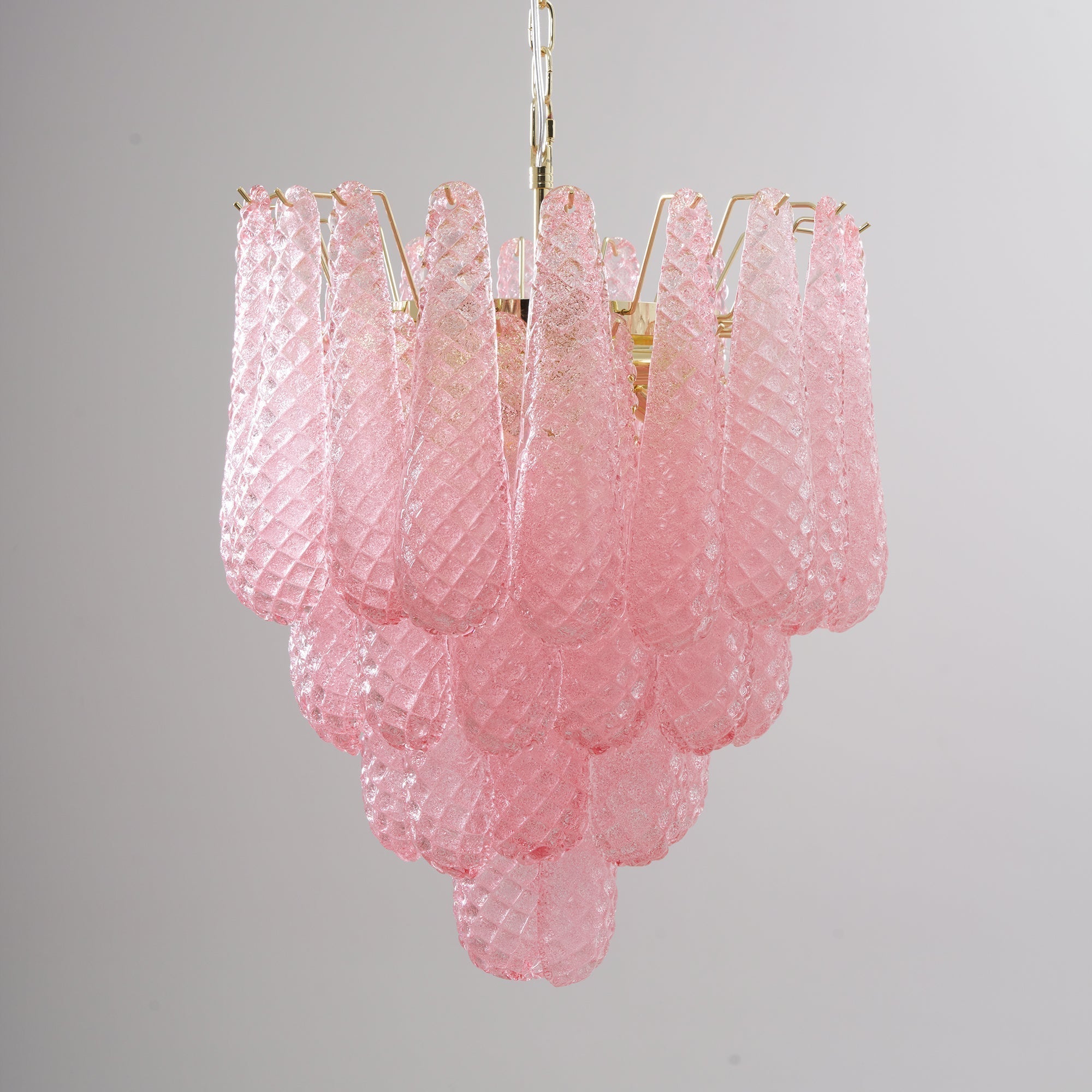 Aurora Chandelier en Verre Rose Luxe - Neutralighting