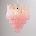 Aurora Chandelier en Verre Rose Luxe - Neutralighting
