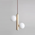 Orbitra Suspension Verticale Travertin Verre - Neutralighting
