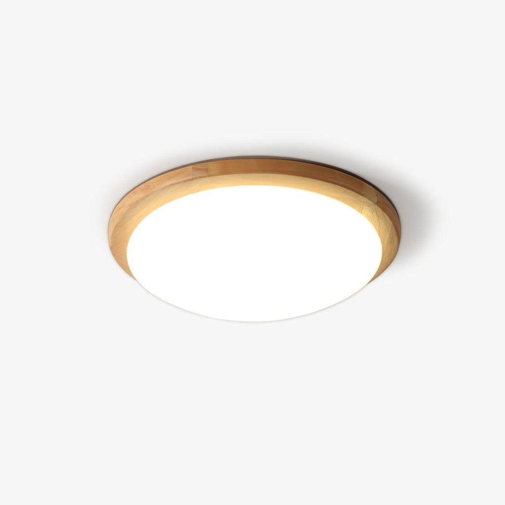 Myshae Plafonnier Tambour Bois Minimaliste - Neutralighting