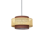 Zerither Lampe Pendante Rattan Tissu - Neutralighting