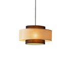 Zerither Lampe Pendante Rattan Tissu - Neutralighting