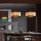 Zerither Lampe Pendante Rattan Tissu - Neutralighting