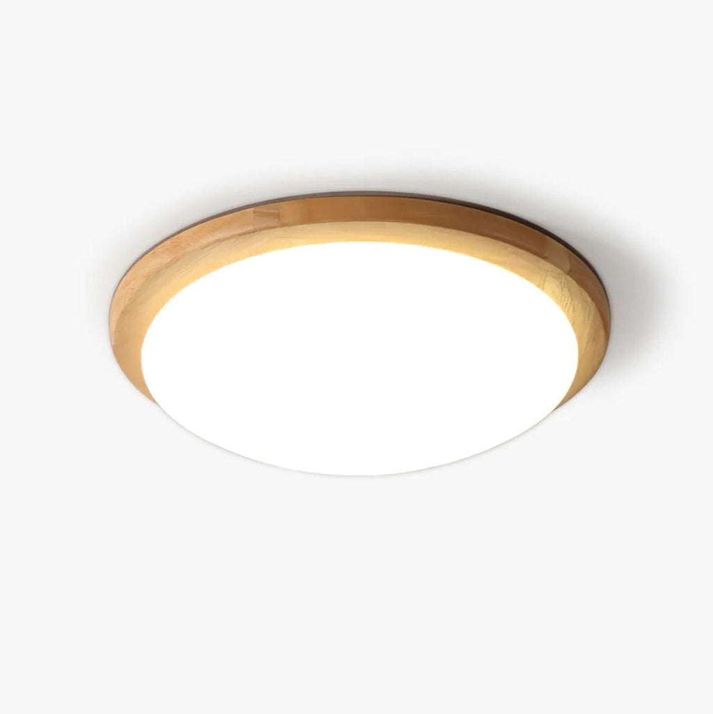 Myshae Plafonnier Tambour Bois Minimaliste - Neutralighting