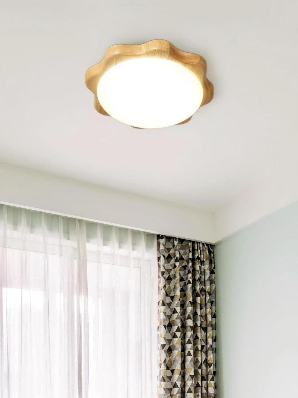 Myshae Plafonnier Tambour Bois Minimaliste - Neutralighting