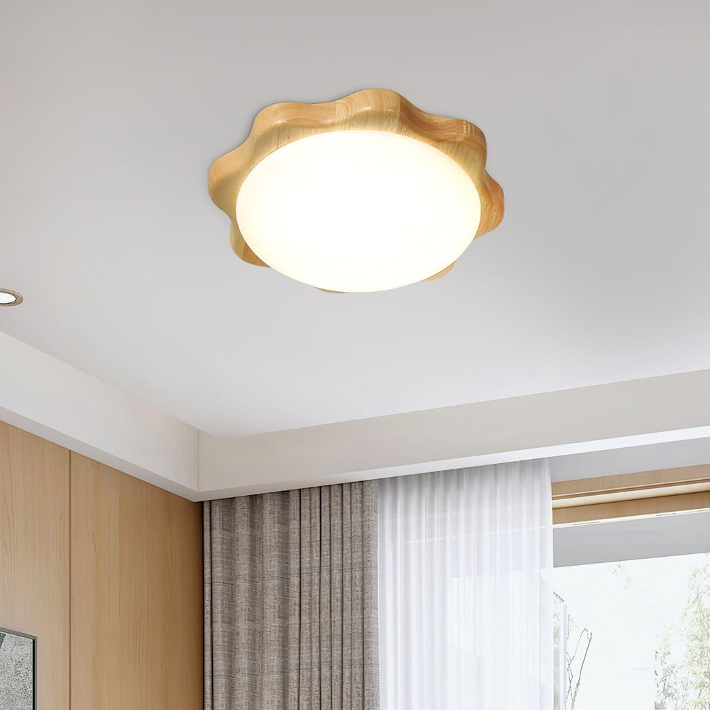 Myshae Plafonnier Tambour Bois Minimaliste - Neutralighting