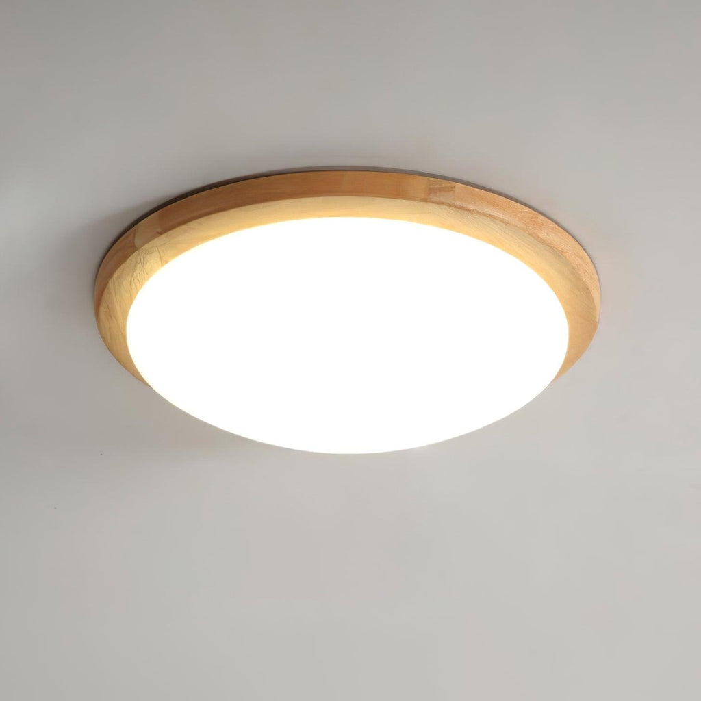 Myshae Plafonnier Tambour Bois Minimaliste - Neutralighting
