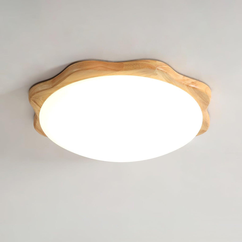 Myshae Plafonnier Tambour Bois Minimaliste - Neutralighting