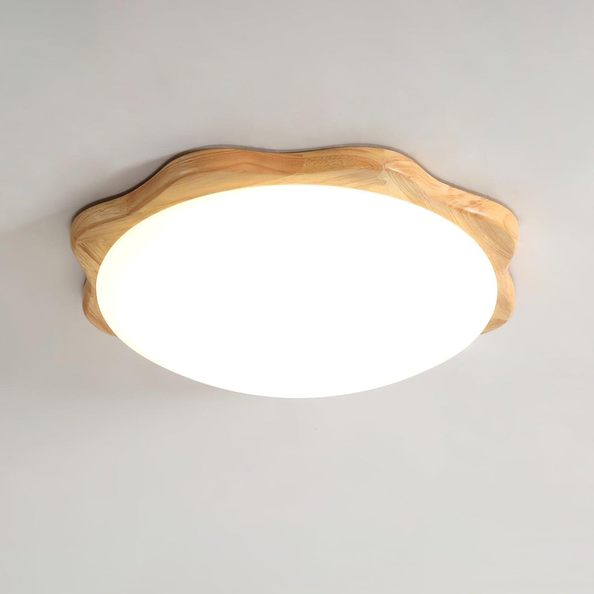 Myshae Plafonnier Tambour Bois Minimaliste - Neutralighting
