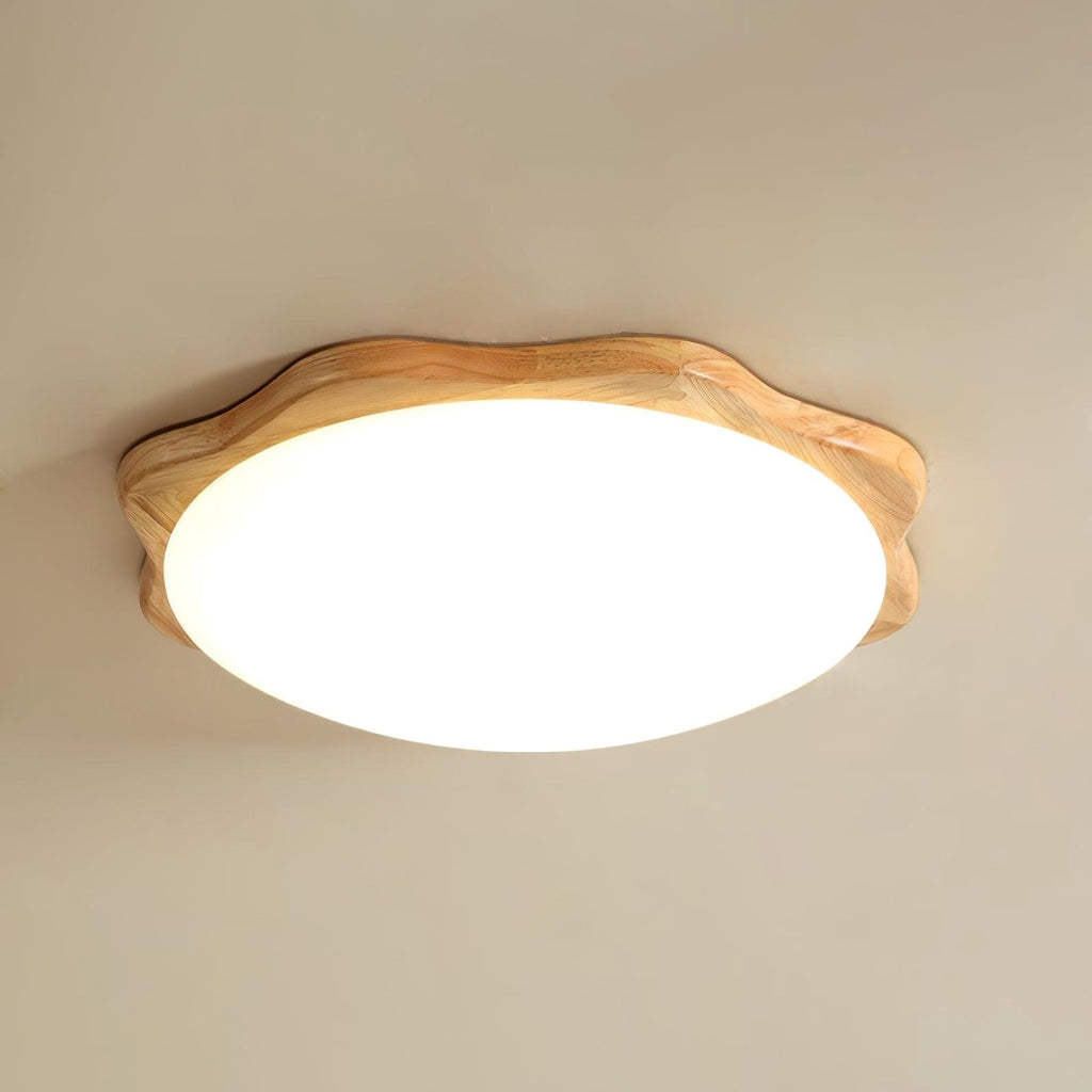 Myshae Plafonnier Tambour Bois Minimaliste - Neutralighting