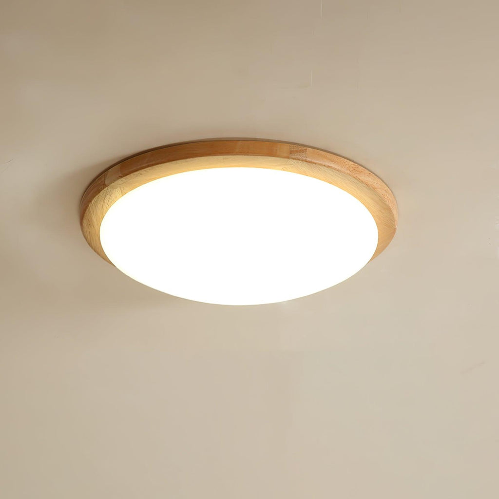 Myshae Plafonnier Tambour Bois Minimaliste - Neutralighting