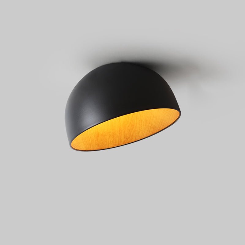 Solara Plafonnier Dôme Bois Minimaliste - Neutralighting